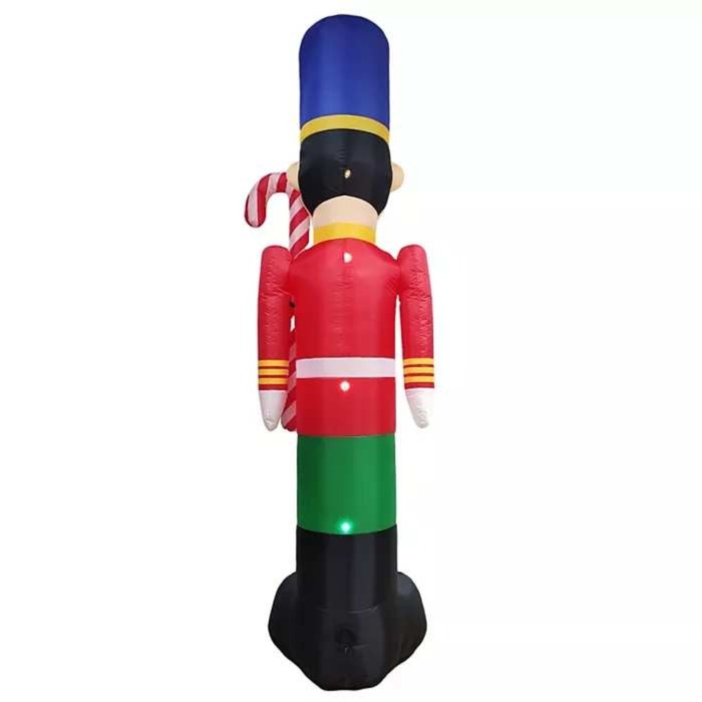 Nutcracker Inflatable Decor 10ft Red St. Nicholas Square New Christmas Soldier - Picture 3 of 5